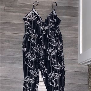 Derek Heart Floral Jumpsuit